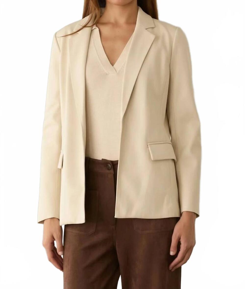 NEW SKIES ARE BLUE grace open front blazer in ivory